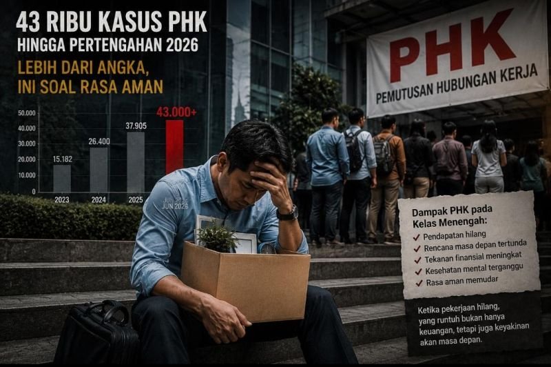 GELOMBANG PHK 2026: SAAT YANG HILANG BUKAN HANYA PEKERJAAN, TETAPI RASA AMAN KELAS MENENGAH