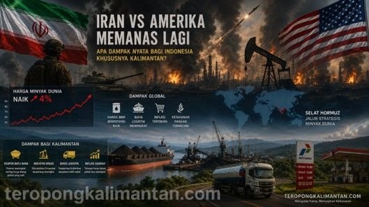 Perang Iran–Amerika Memanas, Apa Dampaknya bagi Indonesia dan Kalimantan? Ancaman Tidak Datang dari Bom, Melainkan Energi, Pangan, dan Ekonomi