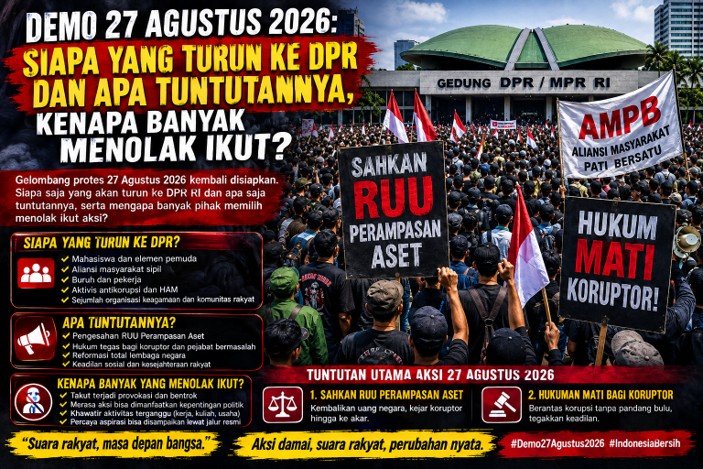 Demo 27 Agustus 2026: AMPB dan Kelompok yang Akan Turun ke DPR
