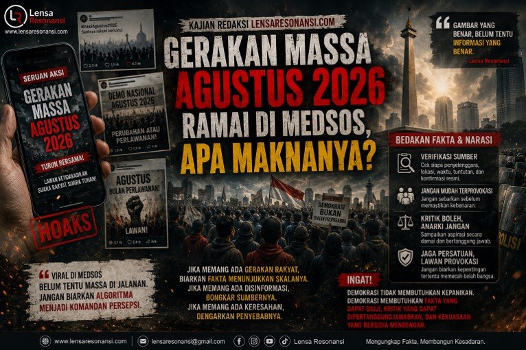Gerakan Massa Agustus 2026 Ramai di Medsos: Ancaman Nyata atau Perang Narasi Digital?