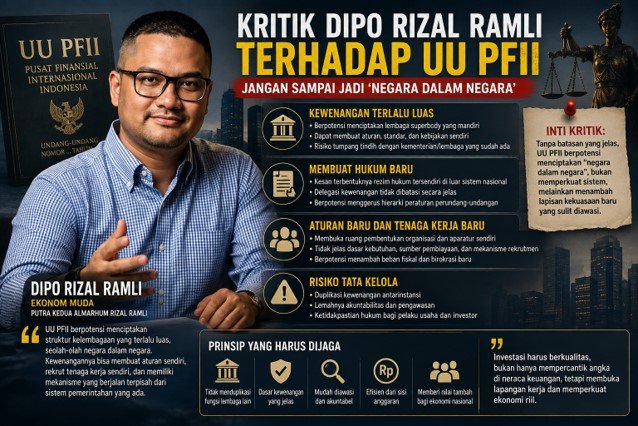 Kritik Dipo Rizal Ramli terhadap UU PFII: Benarkah Berpotensi Jadi "Negara dalam Negara"?