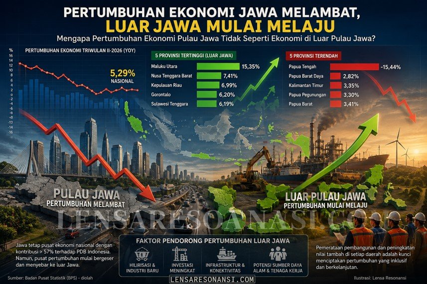 Pertumbuhan Ekonomi Jawa Melambat? Ini Mengapa Luar Jawa Mulai Melaju