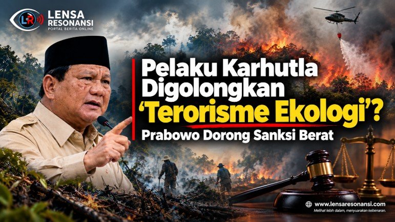 Pelaku Karhutla Digolongkan “Terorisme Ekologi”? Prabowo Dorong Sanksi Lebih Berat